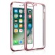 Protector goma transparente con borde metalizado iPhone 5/ SE