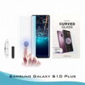 Vidrio templado curvo Samsung S10 Plus- UV