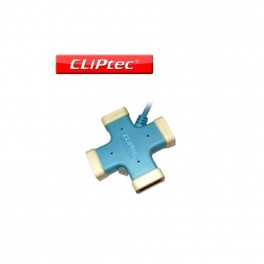 Hub Cliptec 4 Puertos rzh 201- Adaptador USB